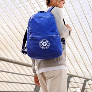 Kipling Classics Kiryas Blue Backpack Gorilla charm